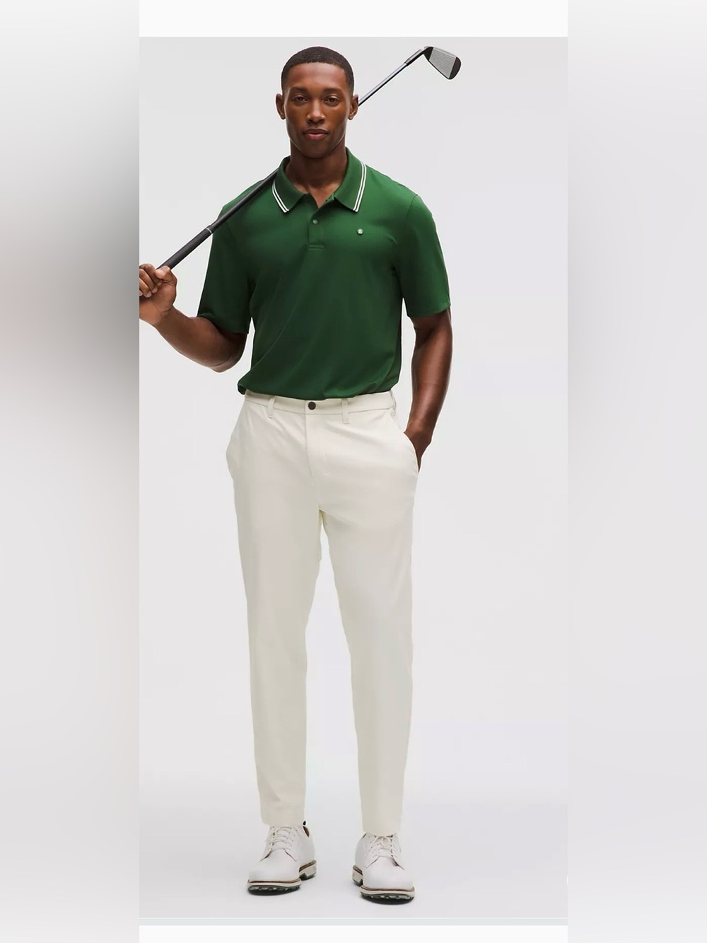 Lululemon ABC Slim Fit Golf Trousers Ivory , size 32